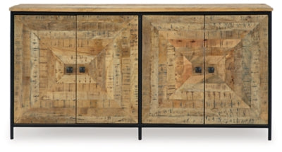 Camney Accent Cabinet - Brown/Black