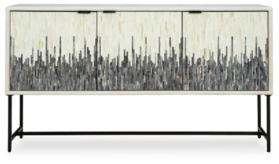 Freyton Accent Cabinet - White/Gray