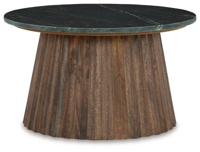 Ceilby Accent Coffee Table - Black/Brown