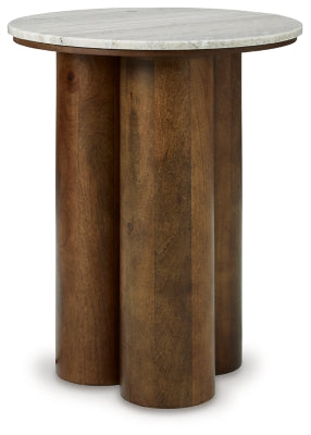 Henfield Accent Table - Beige/Brown