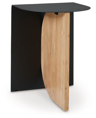 Ladgate Accent Table - Black/Natural