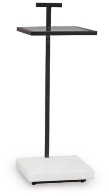 Mannill Accent Table - Black/White