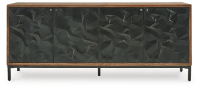 Dorannby Accent Cabinet - Black/Brown