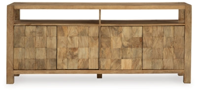 Hudwick Accent Cabinet - Natural Brown