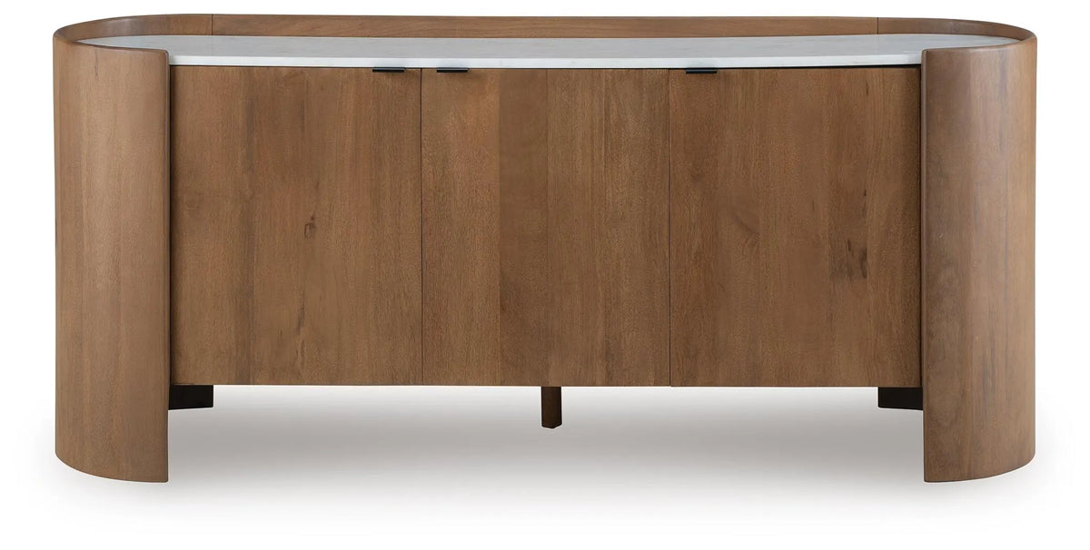 Fitzroy Accent Cabinet - Brown/White