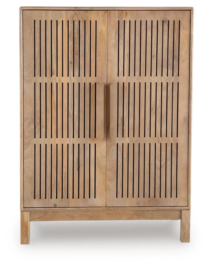 Pellamour Bar Cabinet - Natural Brown