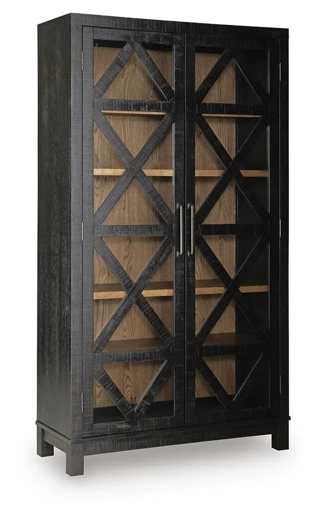 Christop Accent Cabinet - Black/Brown