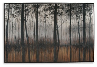 Arte mural de Philyra - Negro/Naranja/Plata