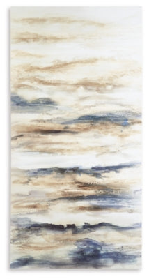 Joely Wall Art - Blue/Tan