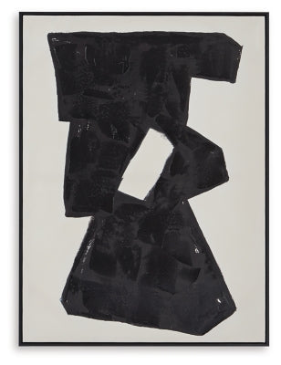 Garviery Wall Art - Black/Cream