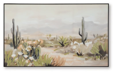 Arte mural de Sidworth - Verde/Beige/Gris