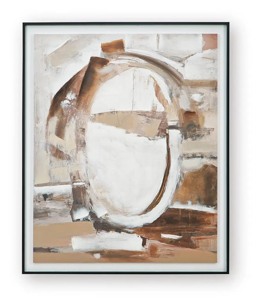 Bradlow Wall Art - Brown/White/Black