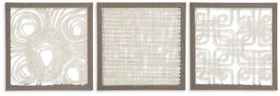 Odella Wall Decor (Set of 3) - Cream/Taupe