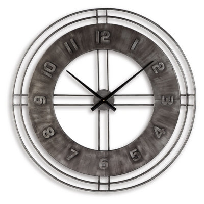 Ana Sofia Wall Clock - Antique Gray