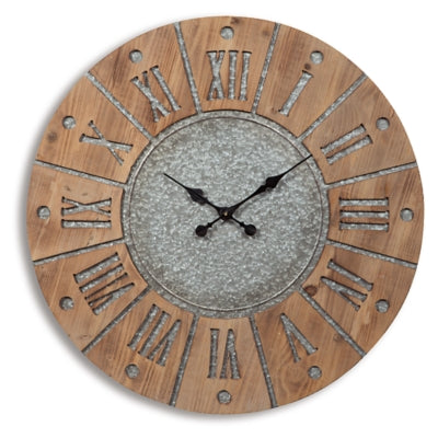 Reloj de pared Payson - Gris antiguo/natural