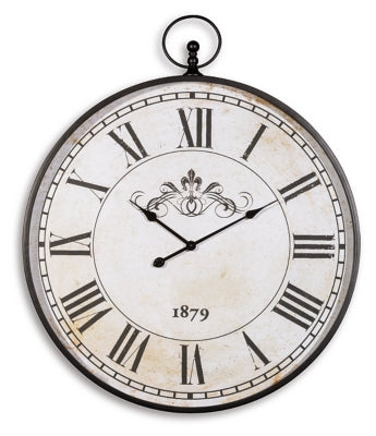 Augustina Wall Clock - Antique Black
