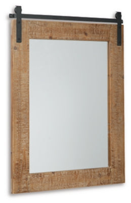Lanie Accent Mirror - Antique Brown