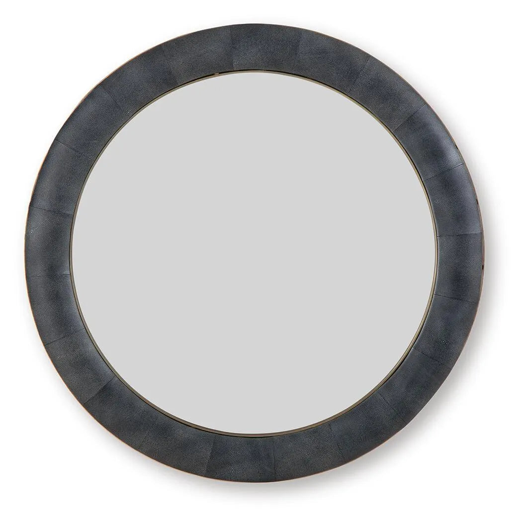 Corinsworth Accent Mirror - Charcoal/Brass Finish