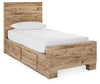 Cama Hyanna Twin con paneles y almacenamiento en un lateral