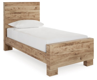 Hyanna Twin Panel Bed - Tan Brown