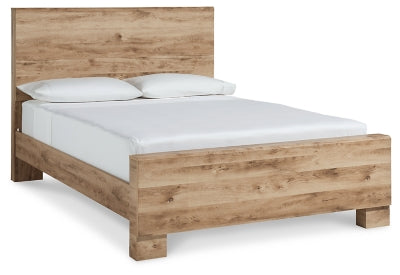 Cama Queen Hyanna con paneles - Marrón tostado