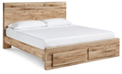 Hyanna Queen Panel Storage Bed - Tan Brown