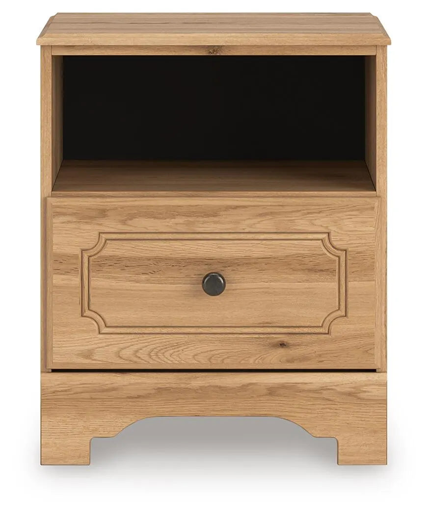 Galletyn Nightstand - Warm Brown