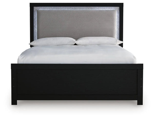 Raechalla Queen Upholstered Panel Bed