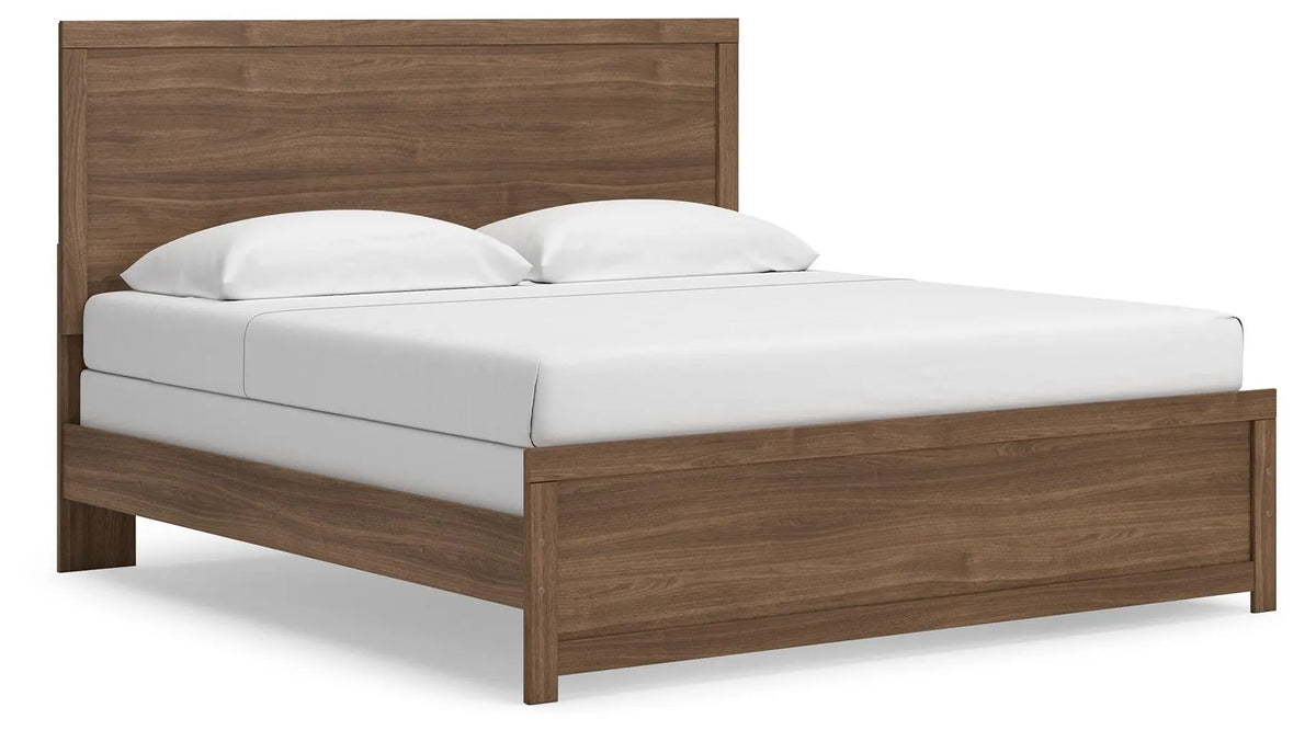 Cama Jonnifer King con paneles - Castaño