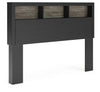 Jonnifer Lighted Queen Bookcase Headboard