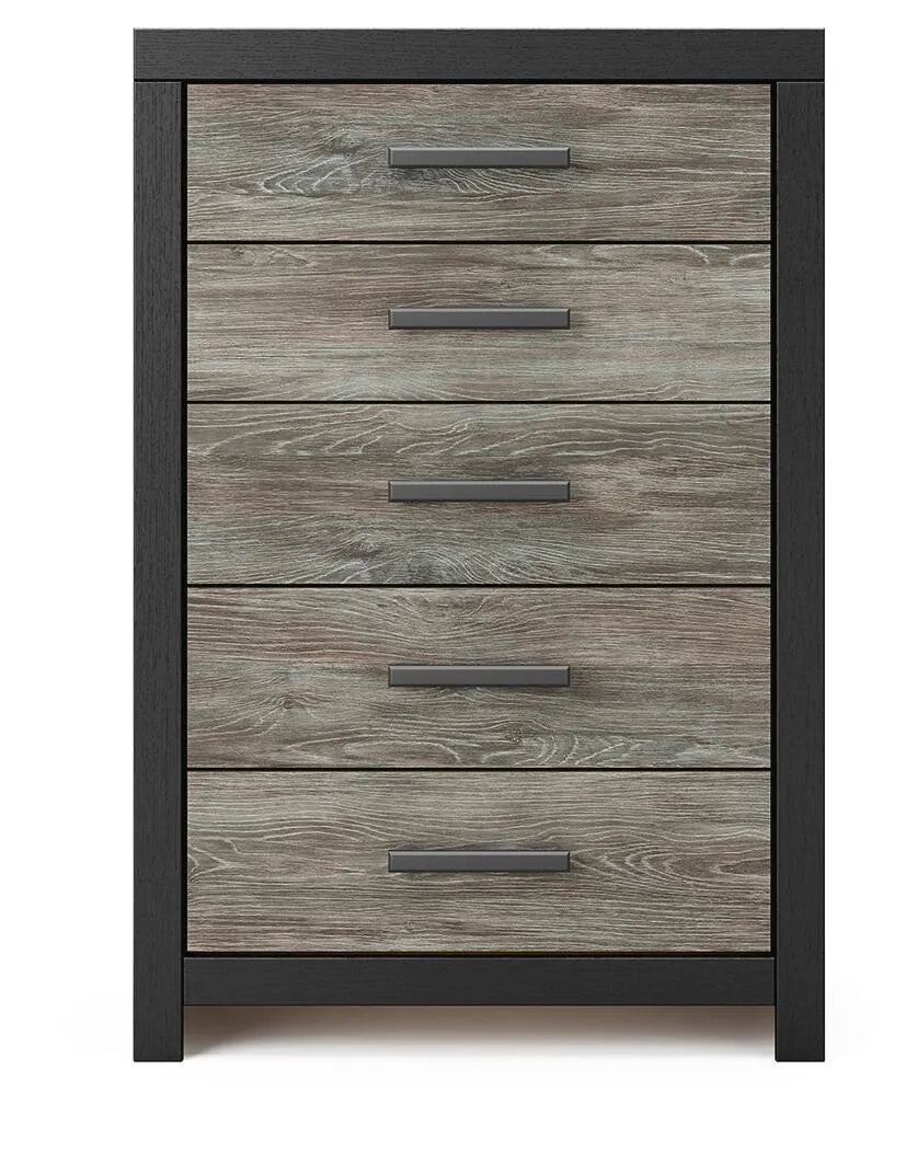 Jonnifer Chest of Drawers - Black/Gray