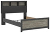 Cama con estantería completa Jonnifer