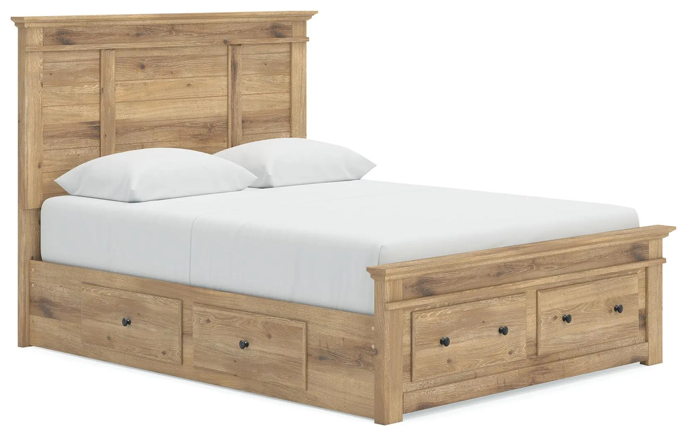 Cama Queen con almacenamiento y paneles Fenderport