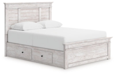 Cama Queen con almacenamiento y paneles Fenderport