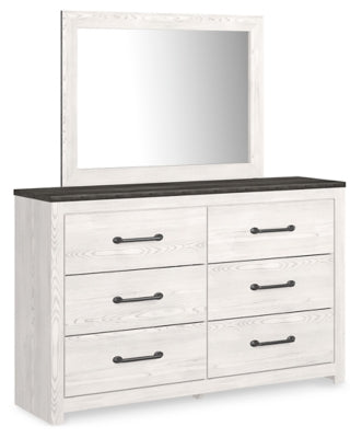 Gerridan Dresser and Mirror - White/Gray