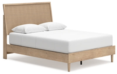 Cama Queen con paneles Cielden - Dos tonos