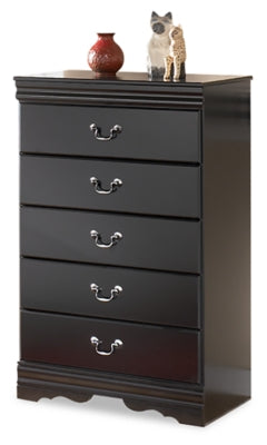 Huey Vineyard Chest of Drawers - Black