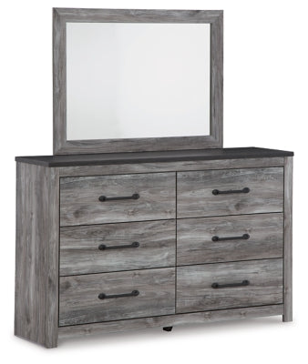 Bronyan Dresser and Mirror - Dark Gray