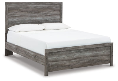Cama Queen con paneles Bronyan - Gris oscuro