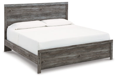 Cama con paneles Bronyan King - Gris oscuro