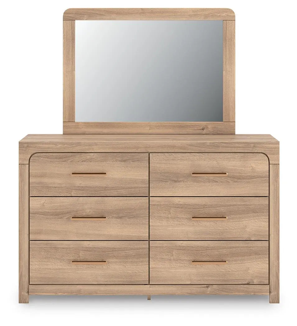 Cómoda y espejo Hollymount - Broncearse