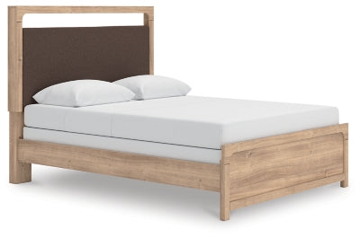 Cama Queen con paneles tapizados Hollymount