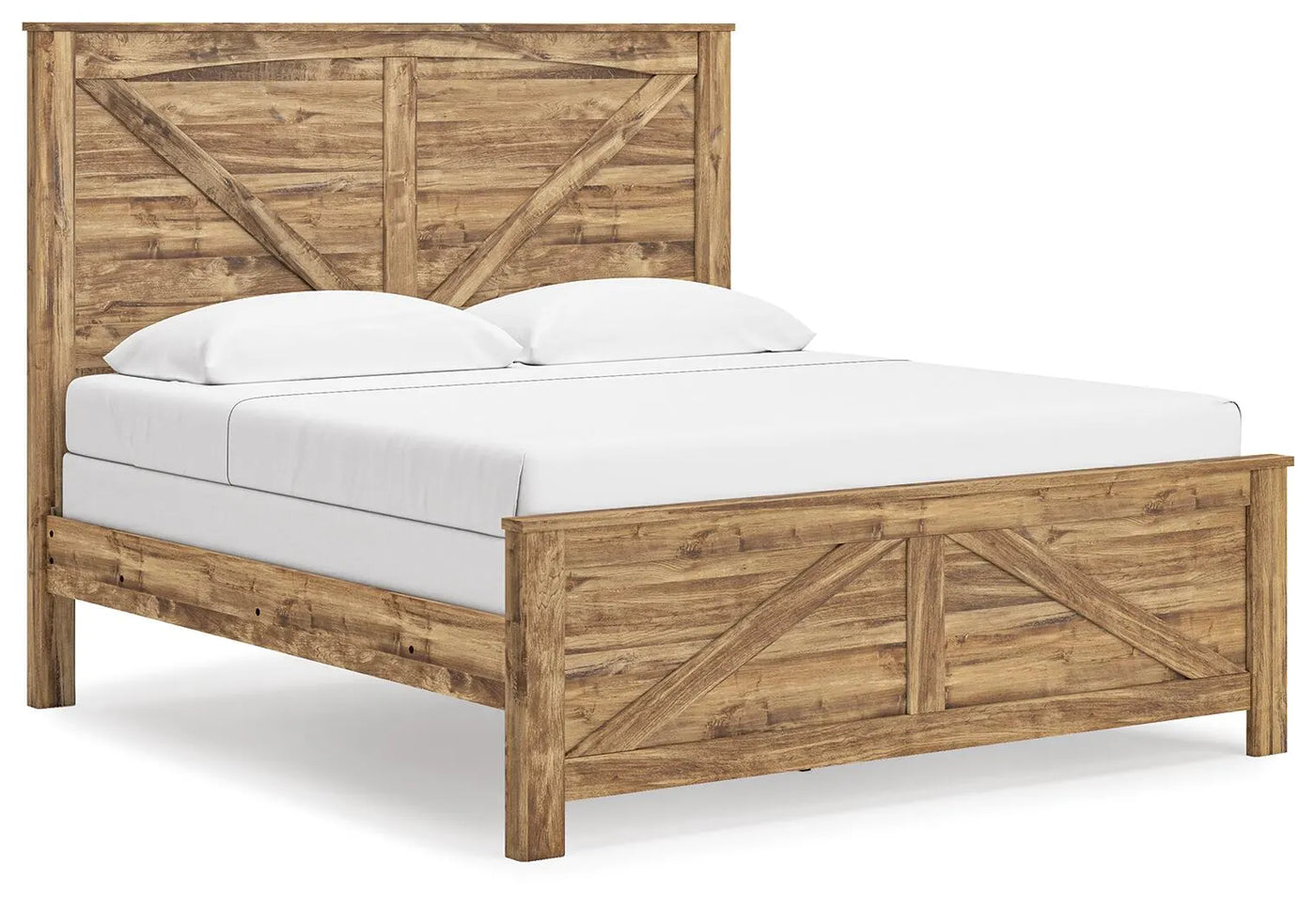 Cama con paneles Branstony King Crossbuck
