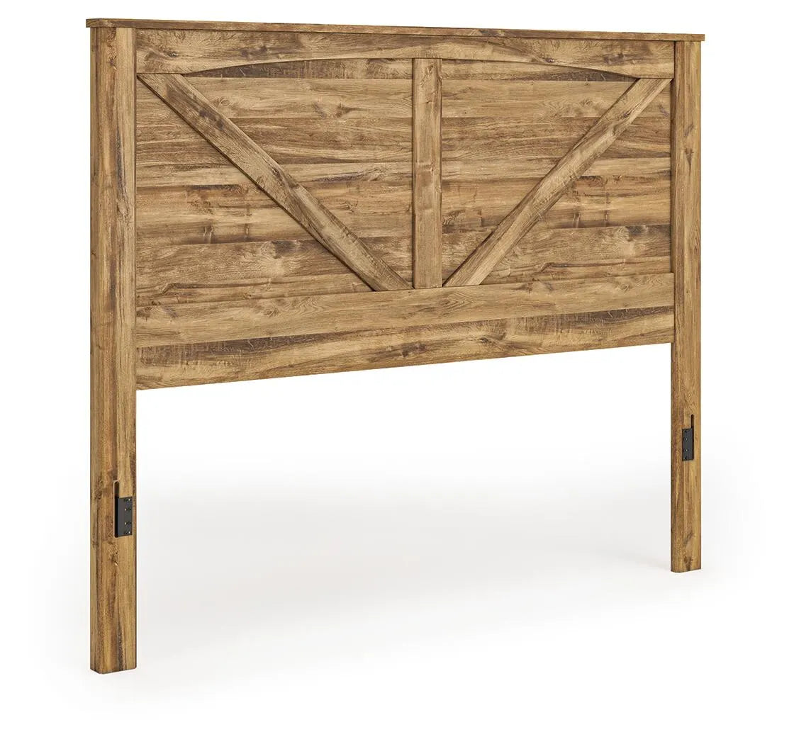 Branstony King Crossbuck Panel Headboard - Brown