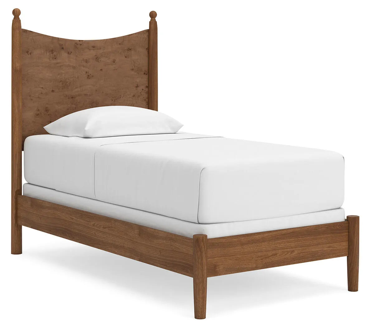 Linden Row Twin Post Panel Bed - Auburn