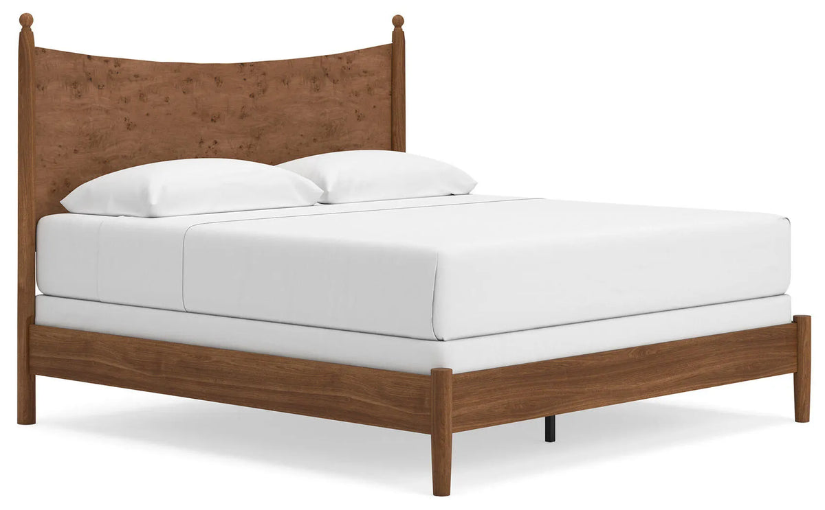 Linden Row King Post Panel Bed - Auburn