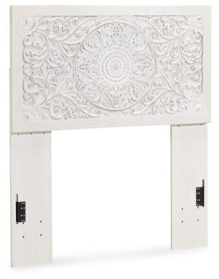 Paxberry Twin Panel Headboard - Whitewash