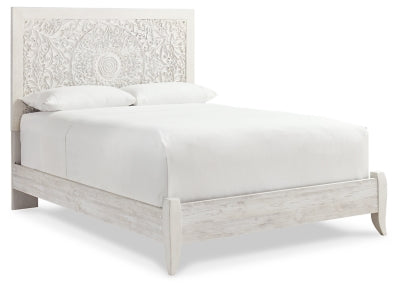 Paxberry Queen Panel Bed - Whitewash