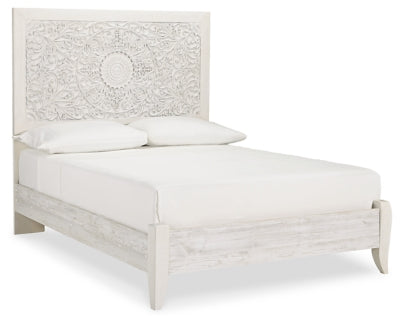 Paxberry Full Panel Bed - Whitewash