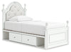 Maylilly Twin Upholstered Panel Storage Bed